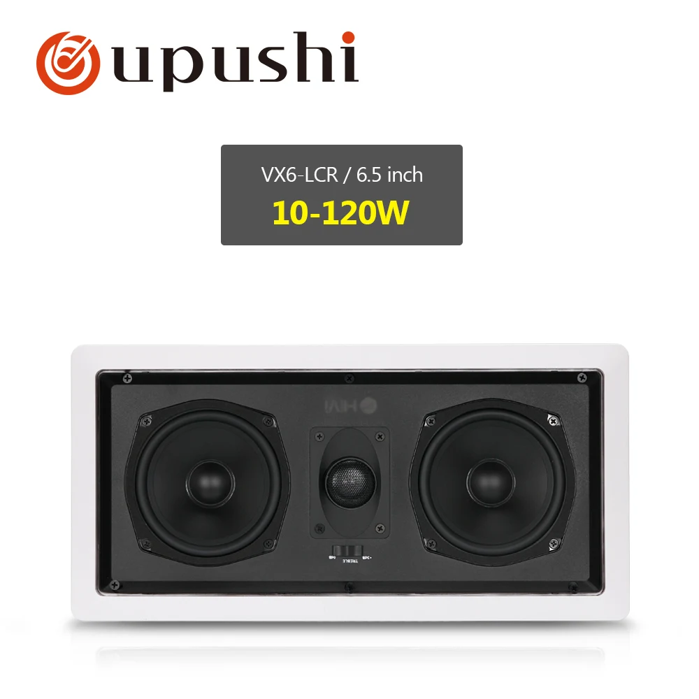 Oupushi VX5-LCR домашний кинотеатр фоновая музыкальная система прямоугольный потолочный динамик 10 Вт-120 Вт для отеля Hifi Качество звука - Цвет: VX6-LCR    10W-120W