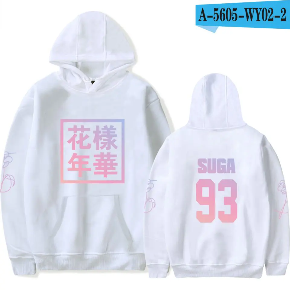 Love Young Forever унисекс толстовка с капюшоном для мальчиков Bangtan женская одежда kpop в черном, белом, сером цвете - Цвет: White