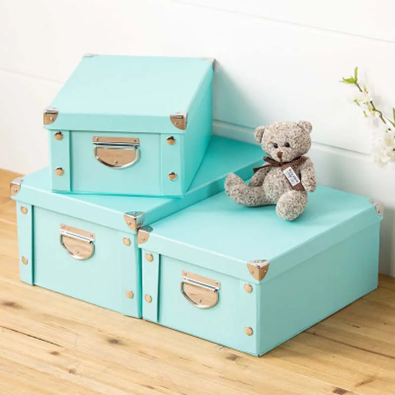 

Foldable Storage Boxes Clothes Storage Box Desktop Sundries Stationery Living Room Office Book Storage Container Organiser New