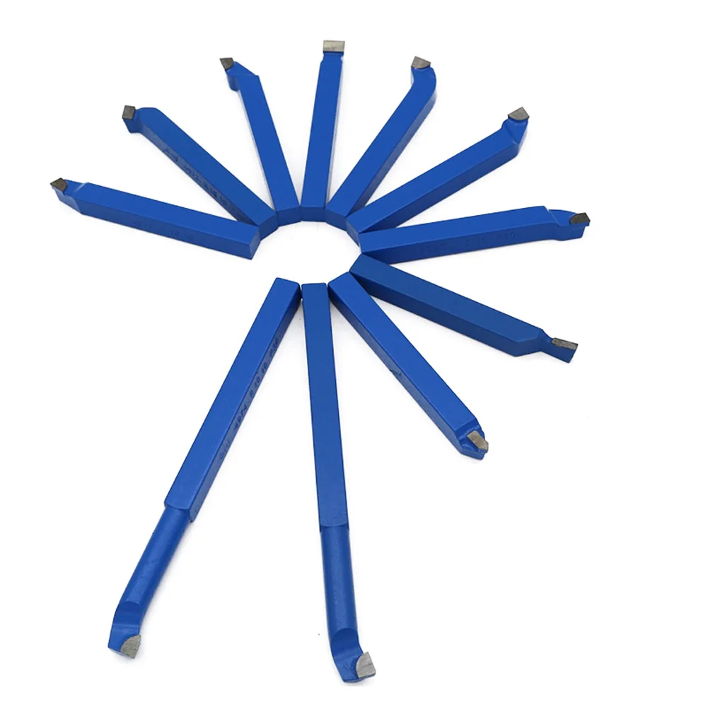 blue 8mm Горячая 11 шт. Твердосплавный Наконечник резак с наконечниками инструмент Бит режущий набор инструментов для Металла Токарный станок с ЧПУ L99 - Цвет: blue 8mm