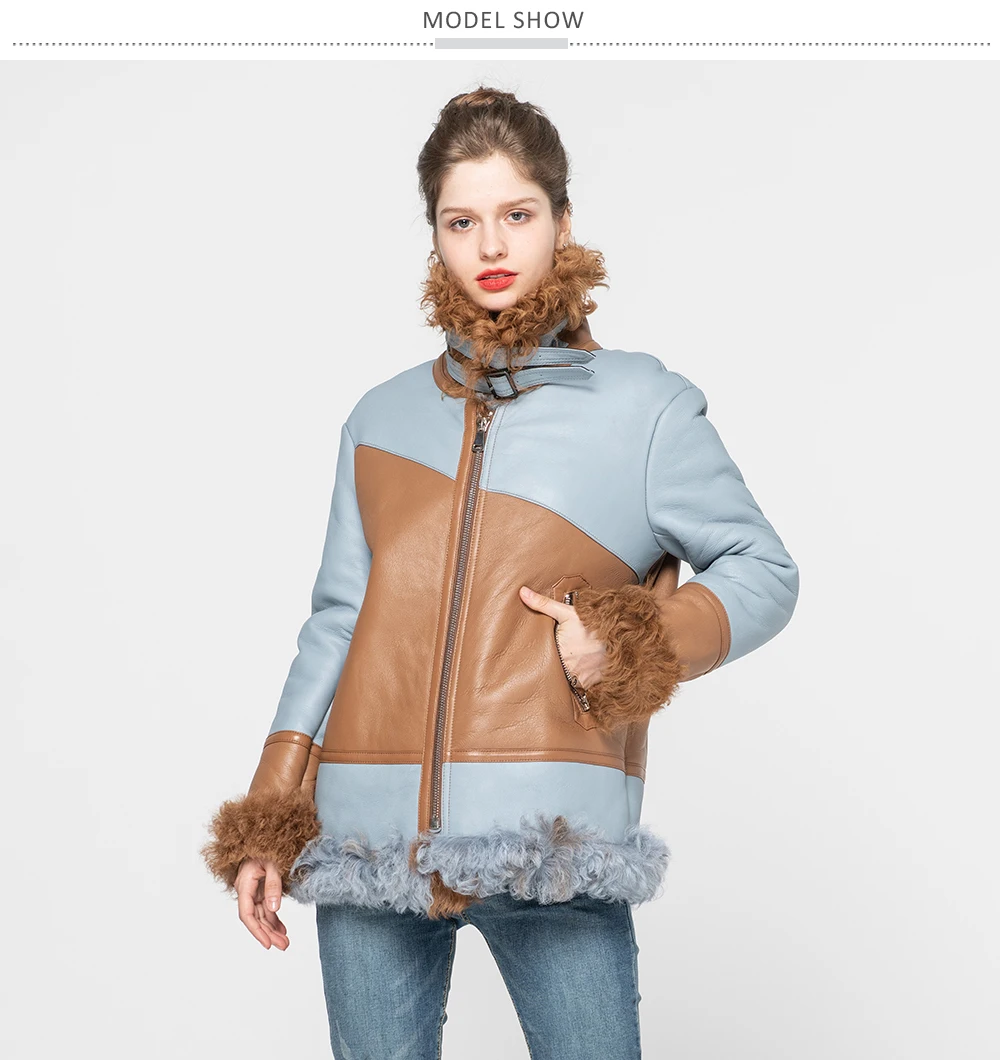 Новое поступление, Женская куртка из натуральной овечьей кожи, высокое качество, Тосканские шерстяные пальто, зимние толстые теплые куртки S9033