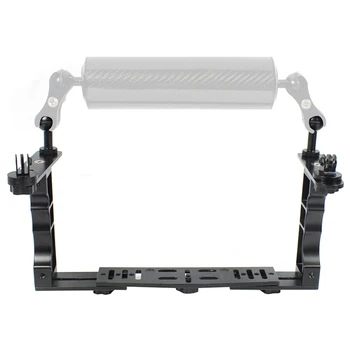 

Aluminum Alloy Diving Underwater Tray Kit Light Extension Arm Bracket System,with Handle Grip Stabilizer Rig