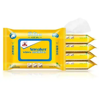 

White Shoe Cleaner Artifact Disposable Wet Wipes Leather Decontamination Shoes Sandals Cleaning Tissue Sneakers Cleaning