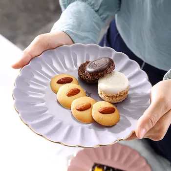 

Dessert Dessert Plate Nordic Creative Tableware Dishes Home Fruit Salad Plate