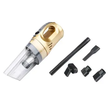 

Portable Hand-held Car Vacuum Cleaner Wet And Dry Use Car Cleaner With line LED Lights Flashlight 120W 12V Auto Cleaning Tool
