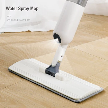 

High quality household cleaning mop with sprayer hand free mop with 350 ml water tank 180 degree rotating mops floor cleaning