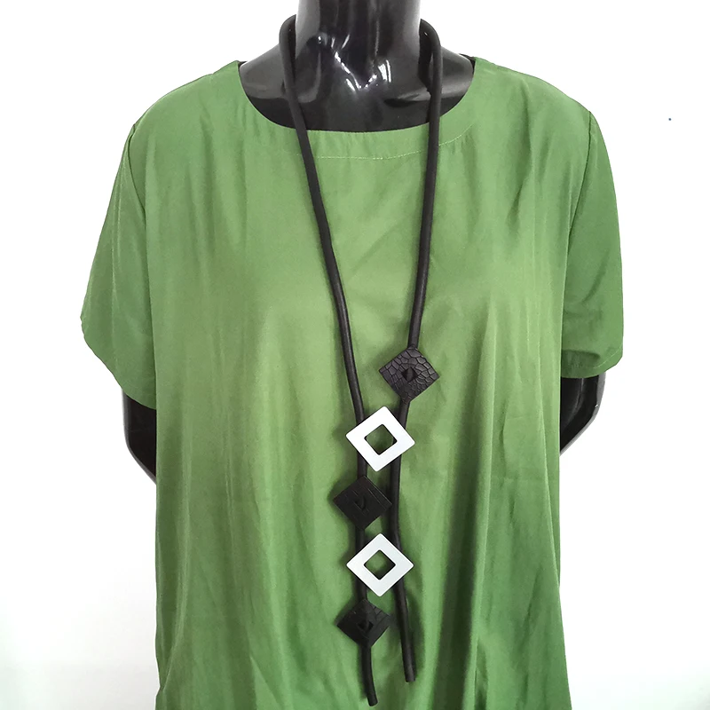 YD& YDBZ длинные массивные ожерелья женская подвеска ожерелье модные резиновые украшения ручной работы колье в стиле панк ювелирных изделий