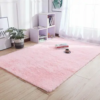 

1PCS Large Fluffy Shaggy Area Anti-Skid Rugs Floor Carpet Living Room Bedroom Soft Fully Large Rug 80x120cm