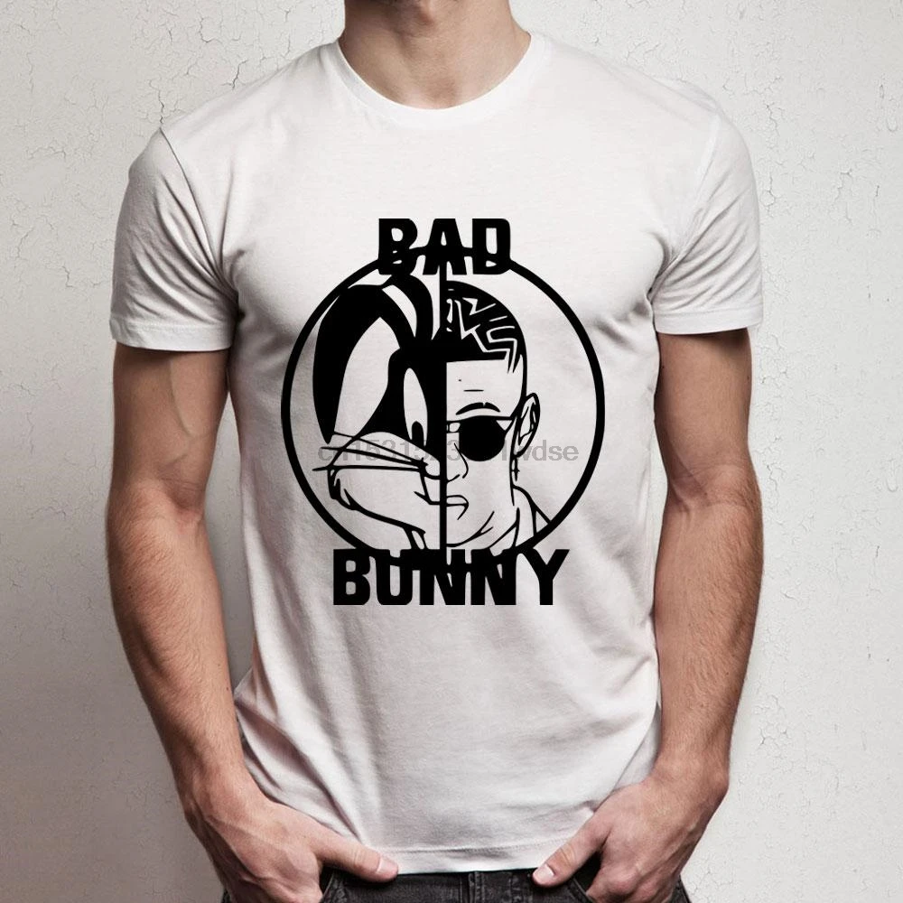 Bad Bunny El Conejo Face to Men's T shirt | Мужская одежда