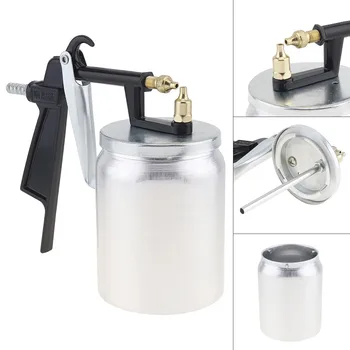 

Pneumatic Spray Gun Mini Air Paint Spray Gun with 2.5mm Nozzle Caliber and Aluminum Pot for Furniture Leather Clothing Spray