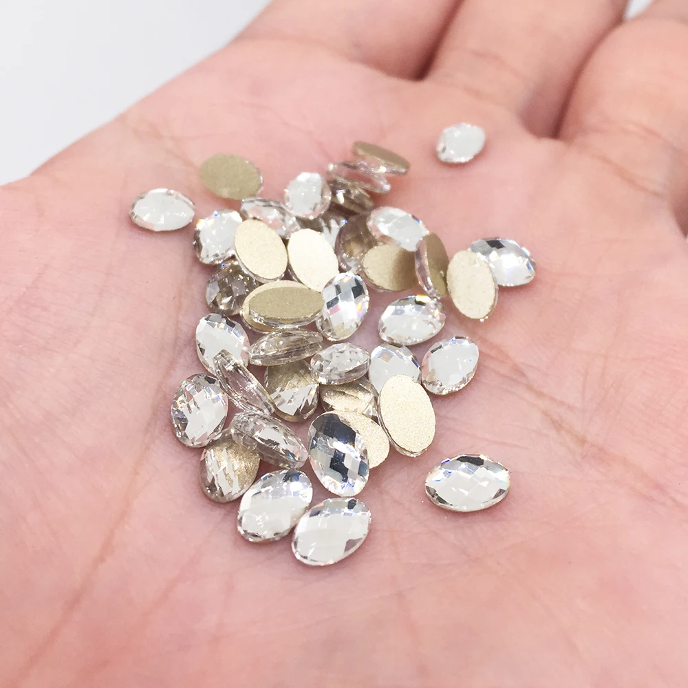 Fashion Crystal AB 30pcs 3D Nail Art Fancy Shaped Colorful Glass Stones For Nails Decoration | Дом и сад