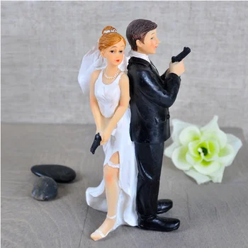 

"Secret Agents" Resin Wedding Cake Topper
