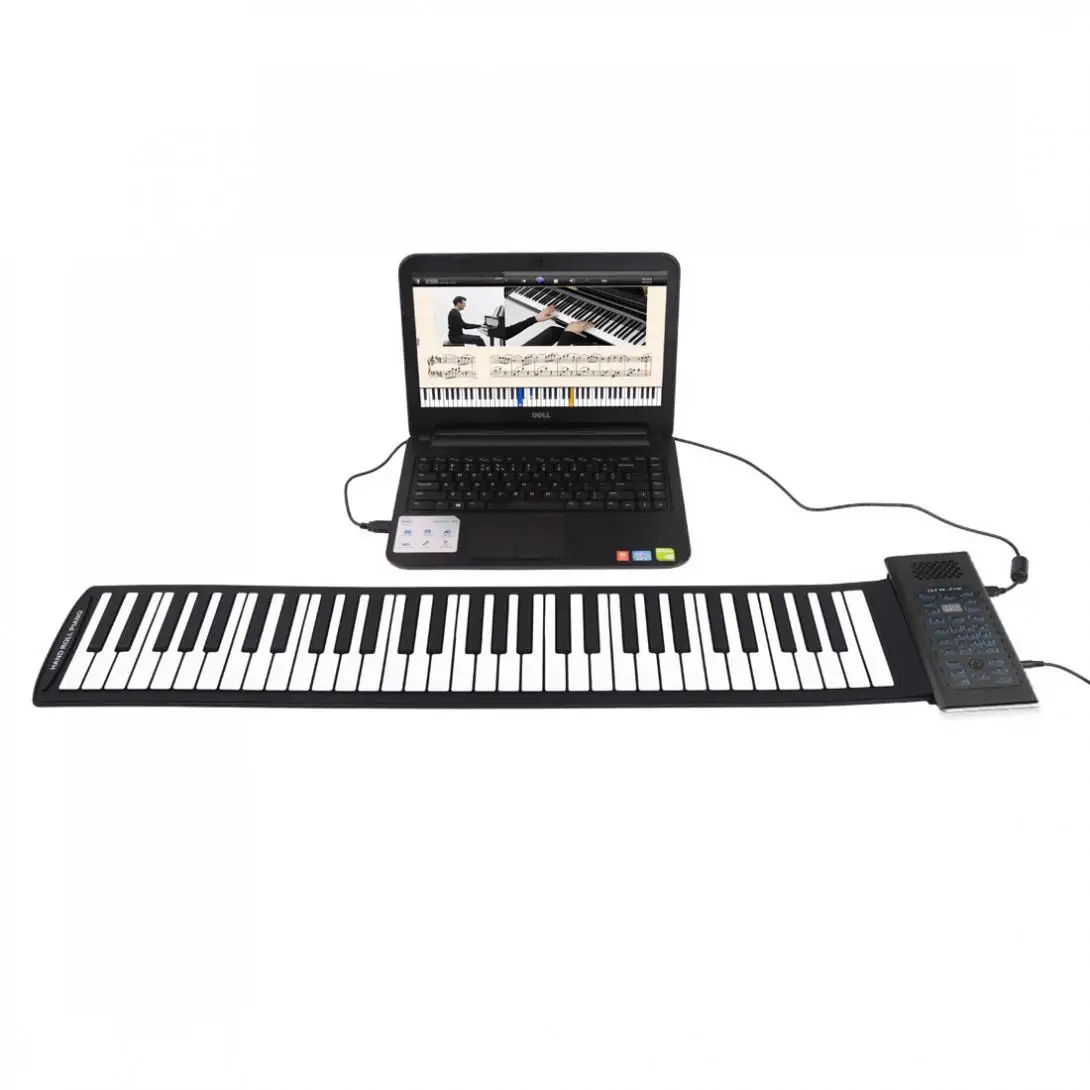 88 клавиш USB MIDI выход рулон пианино перезаряжаемая электронная портативная силиконовая Гибкая клавиатура орган встроенный динамик горячая распродажа