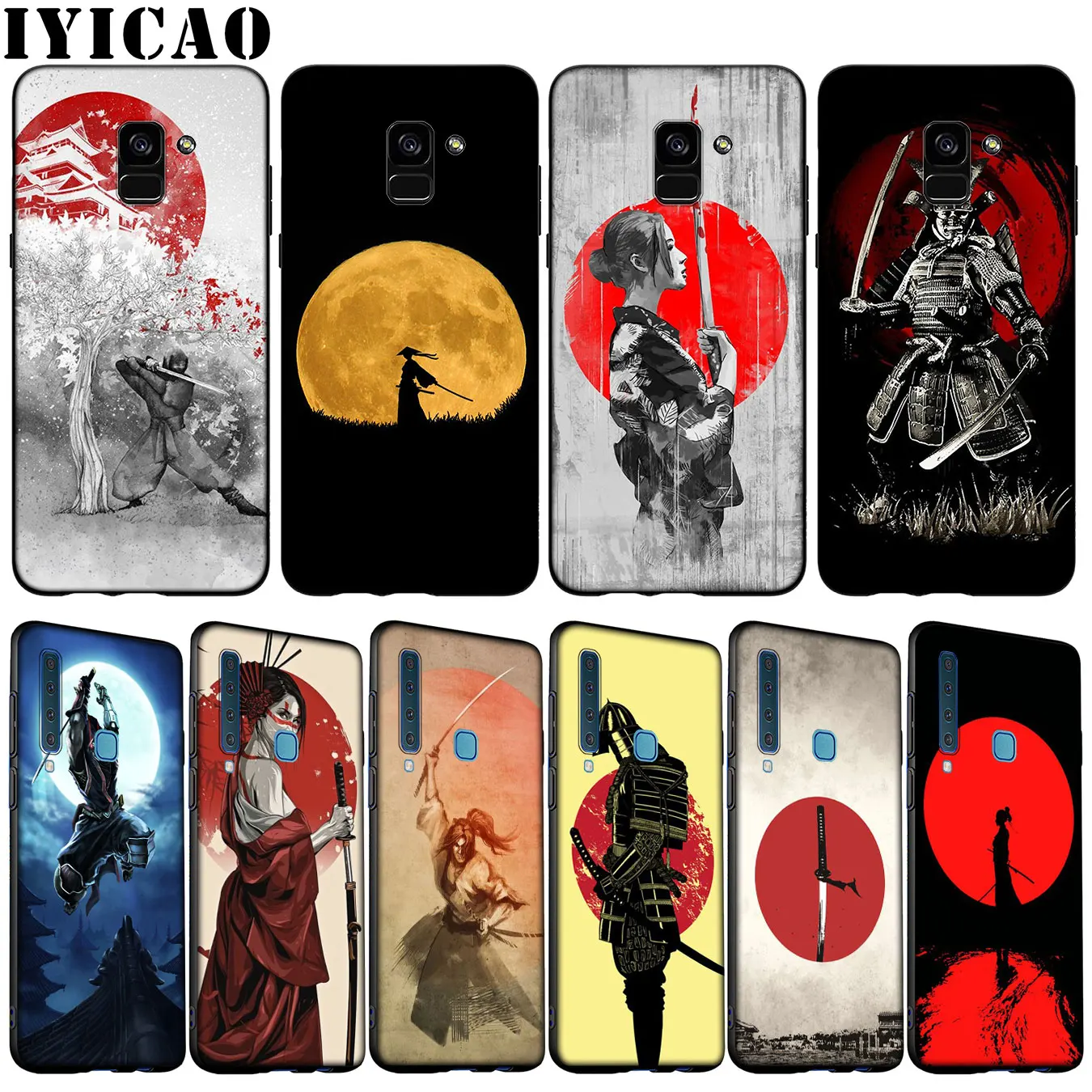 Japan The samurai Ninja Soft Silicone Phone Case for Samsung Galaxy A6 A7 A8 A9 2018 A3 A5 2016 2017 Note 9 8 10 Plus 20 Ultra | Мобильные