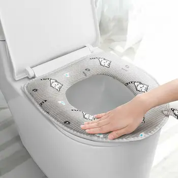 

Universal Warm Soft Washable Toilet Seat Cover Mat Set for Home Decor Closestool Mat Seat Case Toilet Lid Cover Accessories