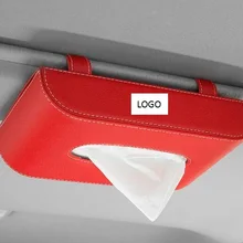 Кожаный Автомобильный солнцезащитный козырек Tissue Box автоматический насос держатель кассеты съемная коробка для бумажных салфеток Органайзер Подходит для BMW