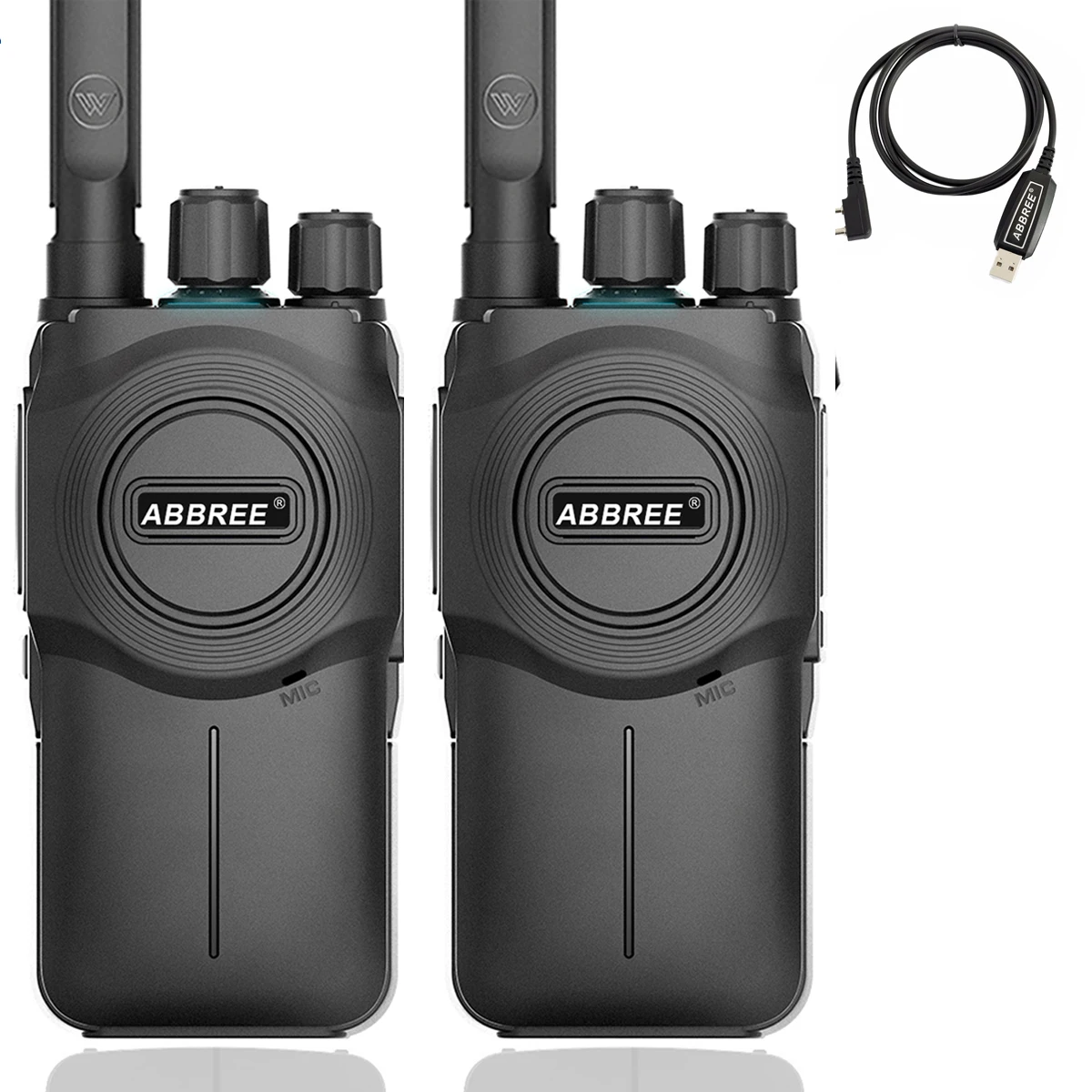 add programming 2 шт. ABBREE AR-U1 мини-рация радио коммуникатор uhf band 400-470 МГц Любительское радио двухстороннее радио baofeng BF-888S bf888s - Цвет: add programming