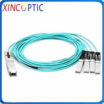 

QSFP28-4SFP28 1M 2M 3M 4M 5M 7M 10M AOC Cable,100Gbps QSFP28 to 4*SFP28 Active Optic Cable QSFP28 to 4 SFP28 OM3 3.0mm Cable