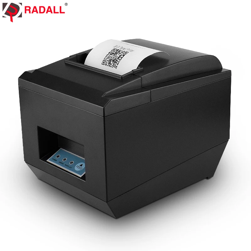 RD 8250 80mm thermal pos receipt printer with auto cutter Black And