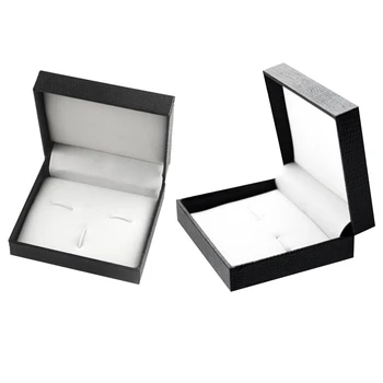 

2pcs Classic Retro Cufflinks Tie Clip Collector Storage Display Box 7x8x3cm