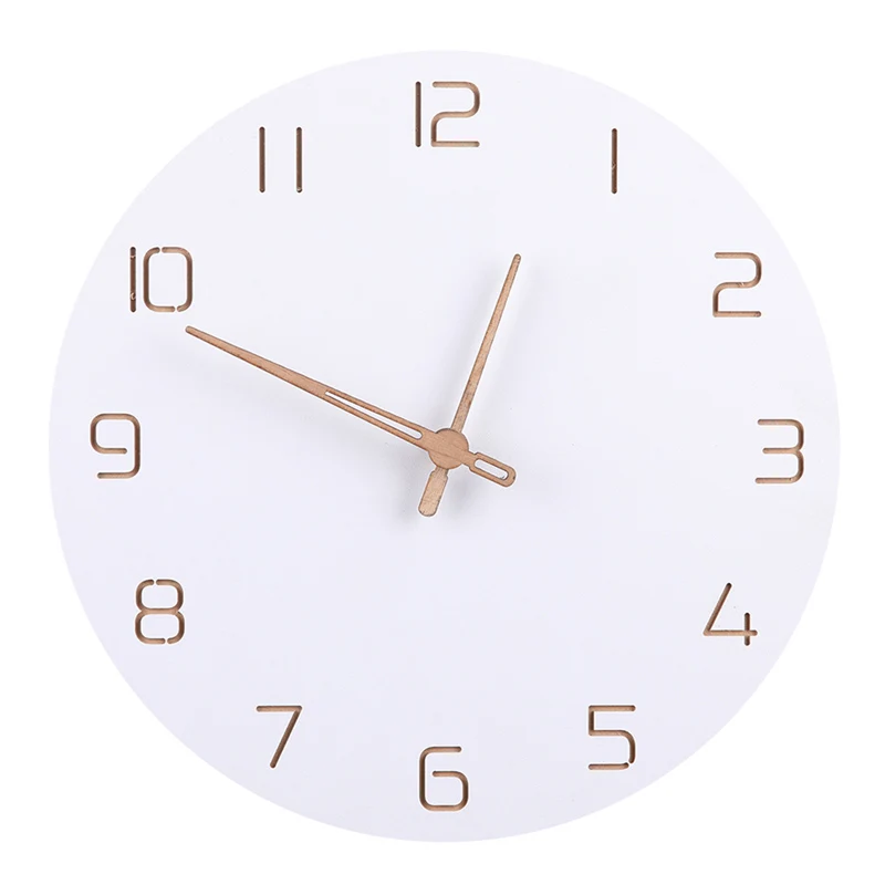 

Nordic 3D Wooden Large Wall Clock Modern Design Home Decor Bedroom Silent oclock Nixie Watch Wall Kids Clock For Children Room