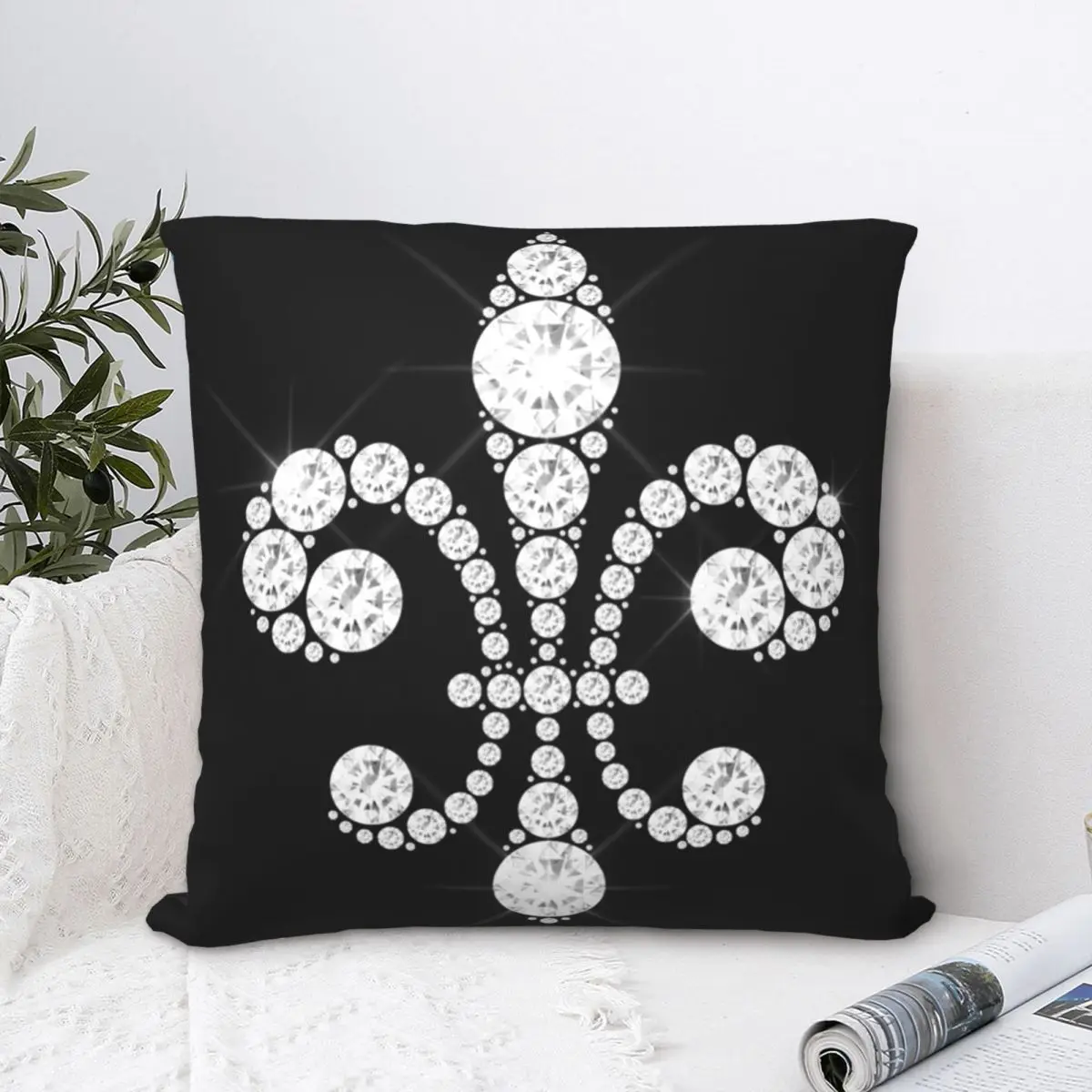 France Fleur De Lys Diamonds Pillowcase Pillow Case Cushion Cover Home Sofa  Car Decorative Throw Pillow Pillowcases Cushion|Pillow Case| - AliExpress