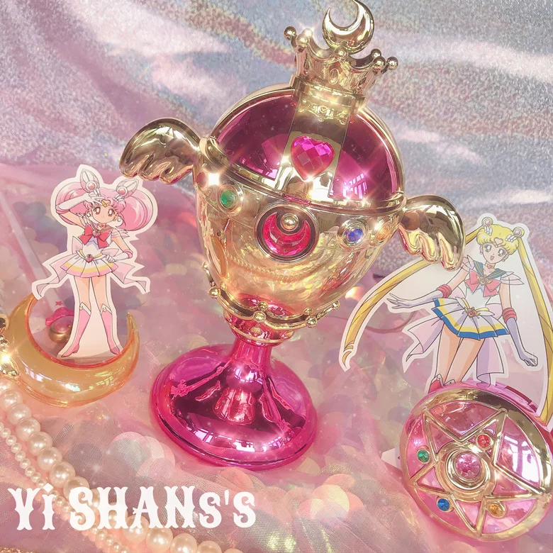 

Anime Sailor Moon Card Captor Sakura Rainbow Moon Chalice Proplica Humidifier Figure Decoration Gift Collection