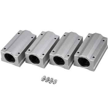 

4PCS SCS16LUU Linear Motion Ball Bearing Housing Sliding Bush CNC Router for 3D Printer Shaft Printing Machine Parts
