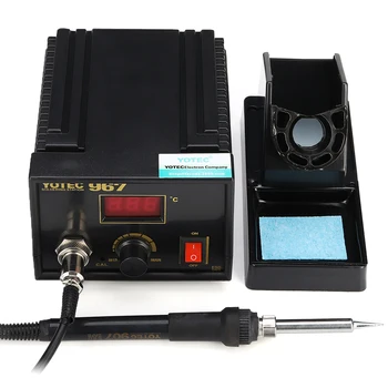 

FORGELO 967 LED Digital Soldering Station AC100--265V Electric Rework Soldering For Phone PCB IC SMD BGA Welding