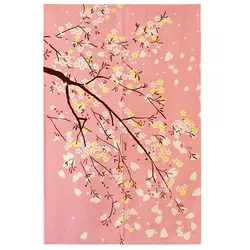 Горячая продажа Япония Beimen Road Shower занавес вишневый цвет разноцветная клейкая лента в японском стиле печать занавес Гобелен