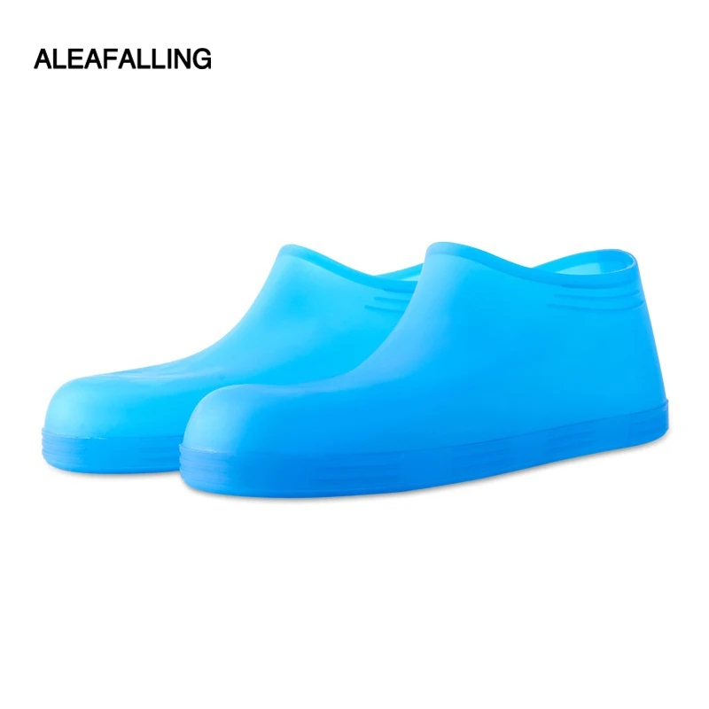 

Aleafalling Women PVC Integral Mould Waterproof Reusable Short Rain Shoes Covers Rain Boot Anti-skid Outdoor Shoes Covers 32-47