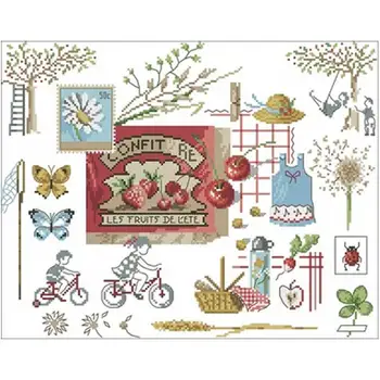 

Childhood memories patterns Counted Cross Stitch 11CT 14CT 18CT DIY Cross Stitch Kits Embroidery Needlework Sets home decor