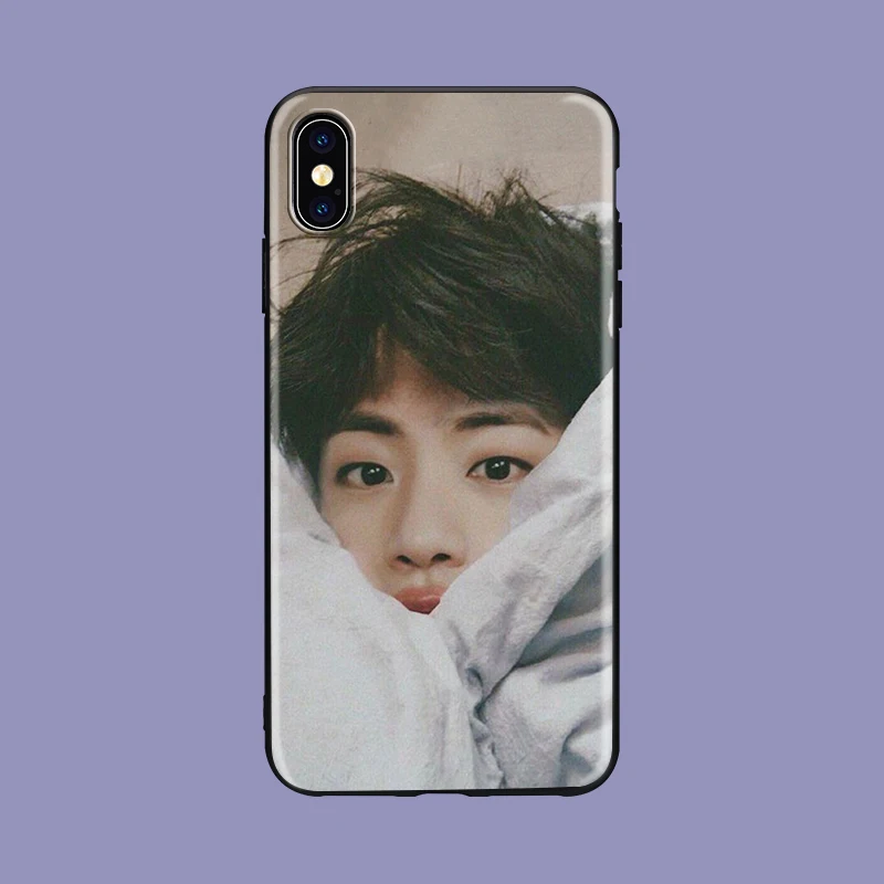 Мягкий силиконовый черный чехол для телефона kim namjun KPOP Mans для iPhone 5 5S SE 6 6s 7 8 plus X Xs XR max Jimin kim minyun - Цвет: 1060