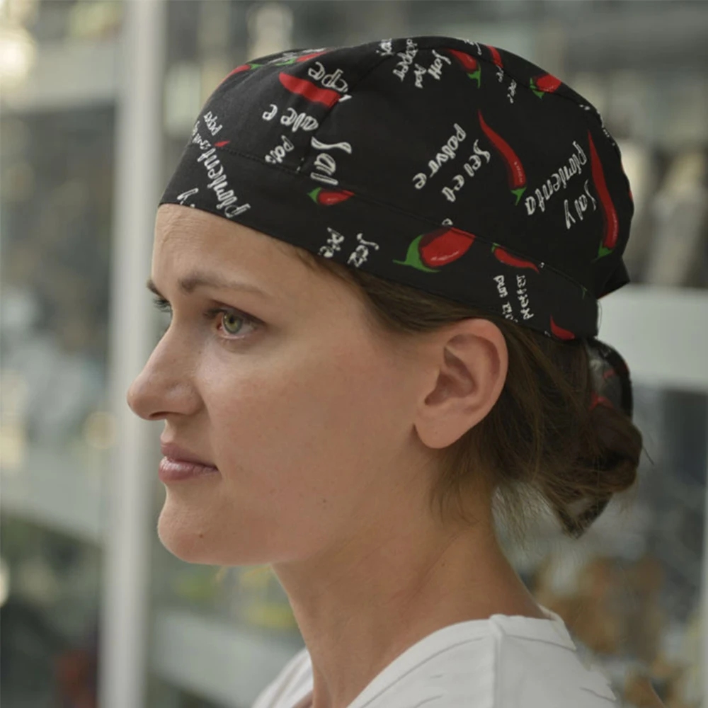 High quality Wholesale Top Chef Pirate Hat Waiter Hats Hotel Restaurant Canteen Bakery Kitchen Work Wear Master Cook Forward Cap