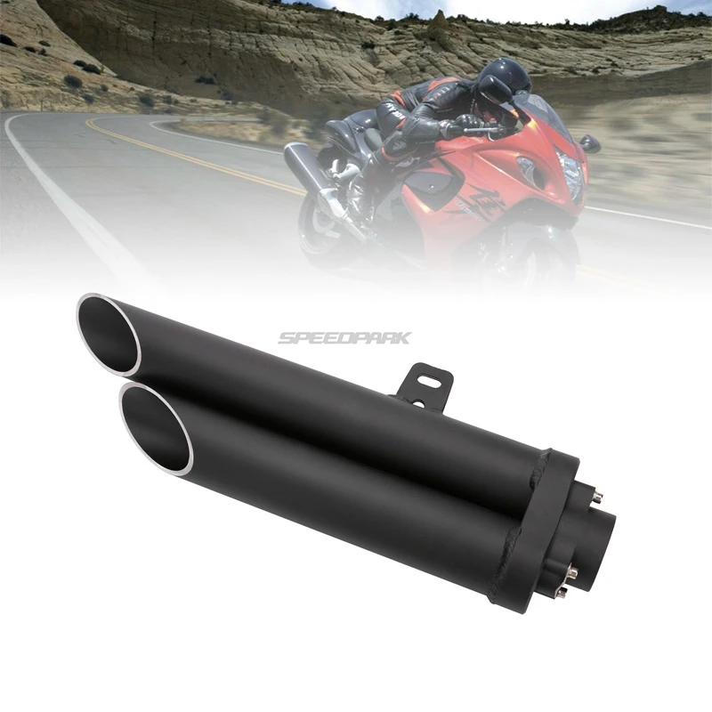 Motorcycle Double Exhaust Muffler Rear Pipe Tailpipe Universal For Suzuki GSXR L1 L2 L3 K8 K9 for KAWASAKI Z750 Z800 ER6N |