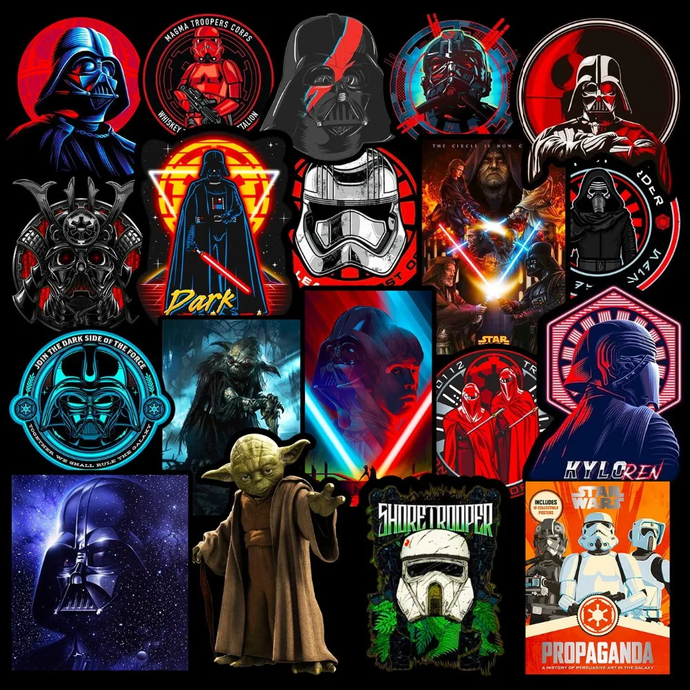 50 шт., новинка, крутые наклейки Star Warse для ноутбука, автомобиля, холодильника, скейтборда, велосипеда, гитары, рюкзака, багажа, Переводные картинки, аниме, Мультяшные наклейки