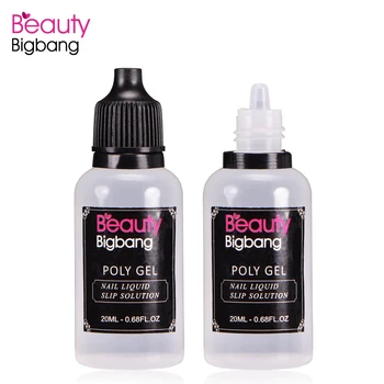 

BEAUTYBIGBANG 20ML Poly Gel UV Soak Off Nail Liquid Slip Solution Acrylic Builder Gel Extended Nail Art Manicure DIY Tool
