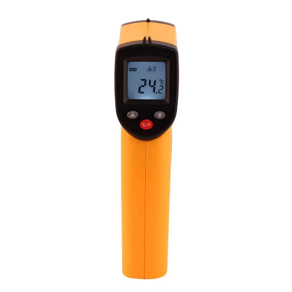 Бесконтактный ЖК-дисплей ИК лазерный инфракрасный цифровой измеритель температуры датчик термометр пистолет точка с функцией удержания данных