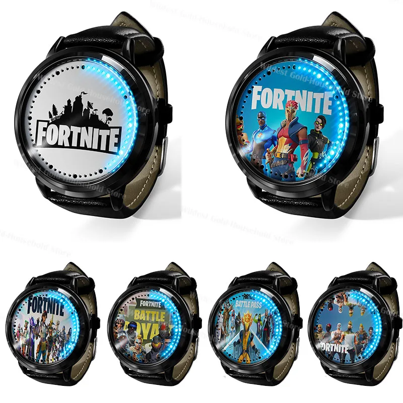Детские светодиодные часы Fortnite с сенсорным экраном аниме Лидер продаж