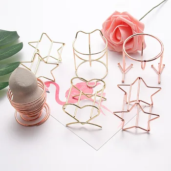

1Pc Metal Makeup Sponge Holder Makeup Puff Rack Blender Storage Rack Sponge Drying Stand Holder Dropshipping Makeup Tools