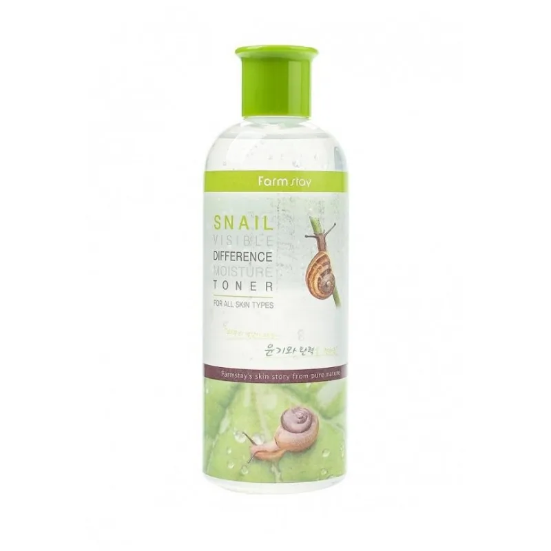 Toner powder for face farmstay snail visible difference moisture 350 ml mask masks sleep emulsion Body Scrubs Care Skin Beauty Health |