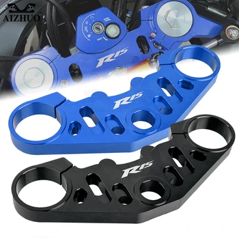 

Motorcycle CNC Bracket Fork Protection Plate Orientation Pad for YAMAHA YZF R15 V3.0 R 15 2017 2018 2019 2020 Mance Triple Clamp
