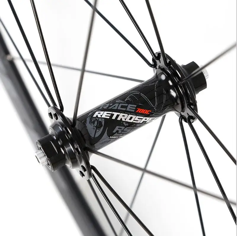 Road Aluminum Wheelset 4 Sealed Bearings 700C Road Alloy Wheel RS2.0 40mm Bike Rim Colorful Decal standard bicycle velo rouler