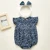 New Newborn Cotton Flying Sleeve Dress Jumpsuit Korean Japan Style Summer Princess Clothes One Piece Baby Girl Bodysuits 21