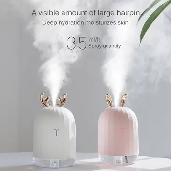 ホット販売超音波空気加湿器アロマエッセンシャルオイルディフューザー用usb噴霧器ミストメーカーledナイトランプ