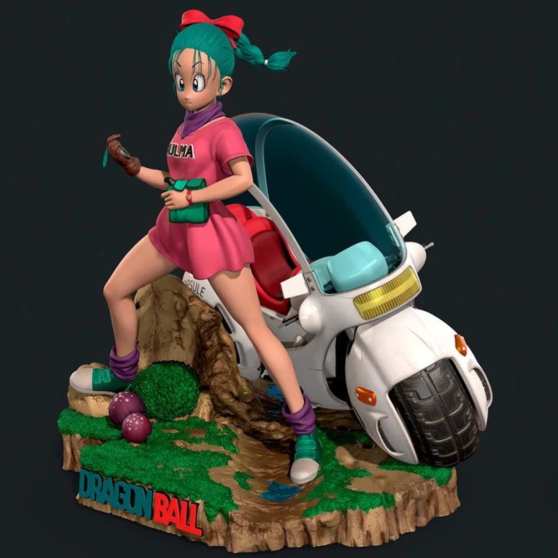 1:4/1:8 мультфильм Dragon Ball локомотив детство Bulma гениальный ученый GK статуя подарок парню, ПВХ собирать модель игрушка M2957