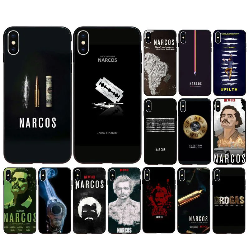 Wagner Moura Narcos pablo escobar черный ТПУ Мягкий силиконовый чехол для телефона iPhone 8 7 6 6S Plus X