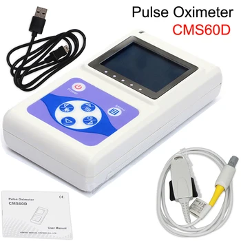 

CMS60D Digital Finger Pulse Oximeter Medical Blood Oxygen Saturation Meter Portable Home Health Care SPO2 PR Heart Rate Monitor