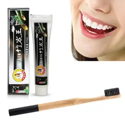 Activated Carbon Bamboo Charcoal Toothpaste & Toothbrush Set 2 Pieces Tooth Whitening Kit For Oral Care Toothpaste With Brush Activated Carbon Bamboo Charcoal Toothpaste & Toothbrush Set 2 Pieces Tooth Whitening Kit For Oral Care Toothpaste With Brush