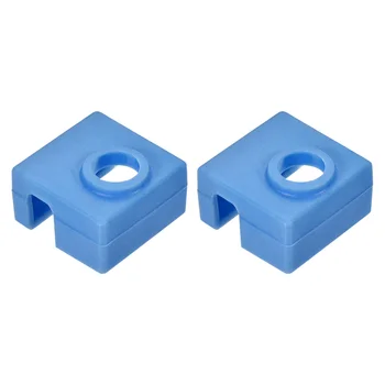 

uxcell 2pcs 3D Printer Heater Block Silicone Cover MK7/MK8/MK9 Hotend for Creality Blue